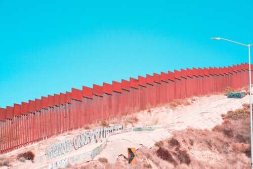 photo of the US Mexico border wall by Barbara Zandoval used by Gasparian Spivey Immigration