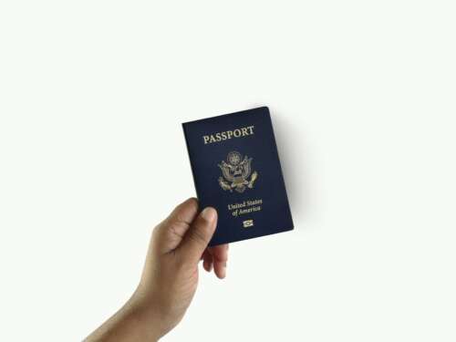 photo of a U.S. passport